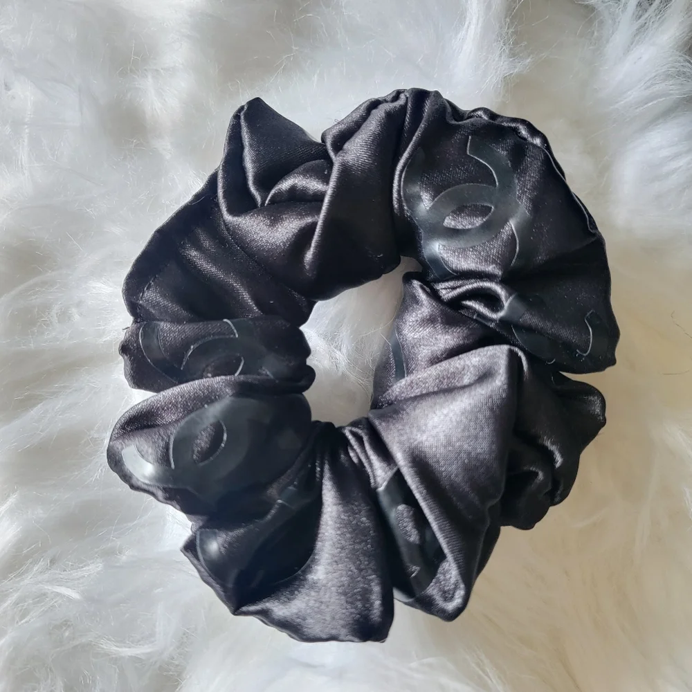 Last One! Elegant Black Satin Hair Tie